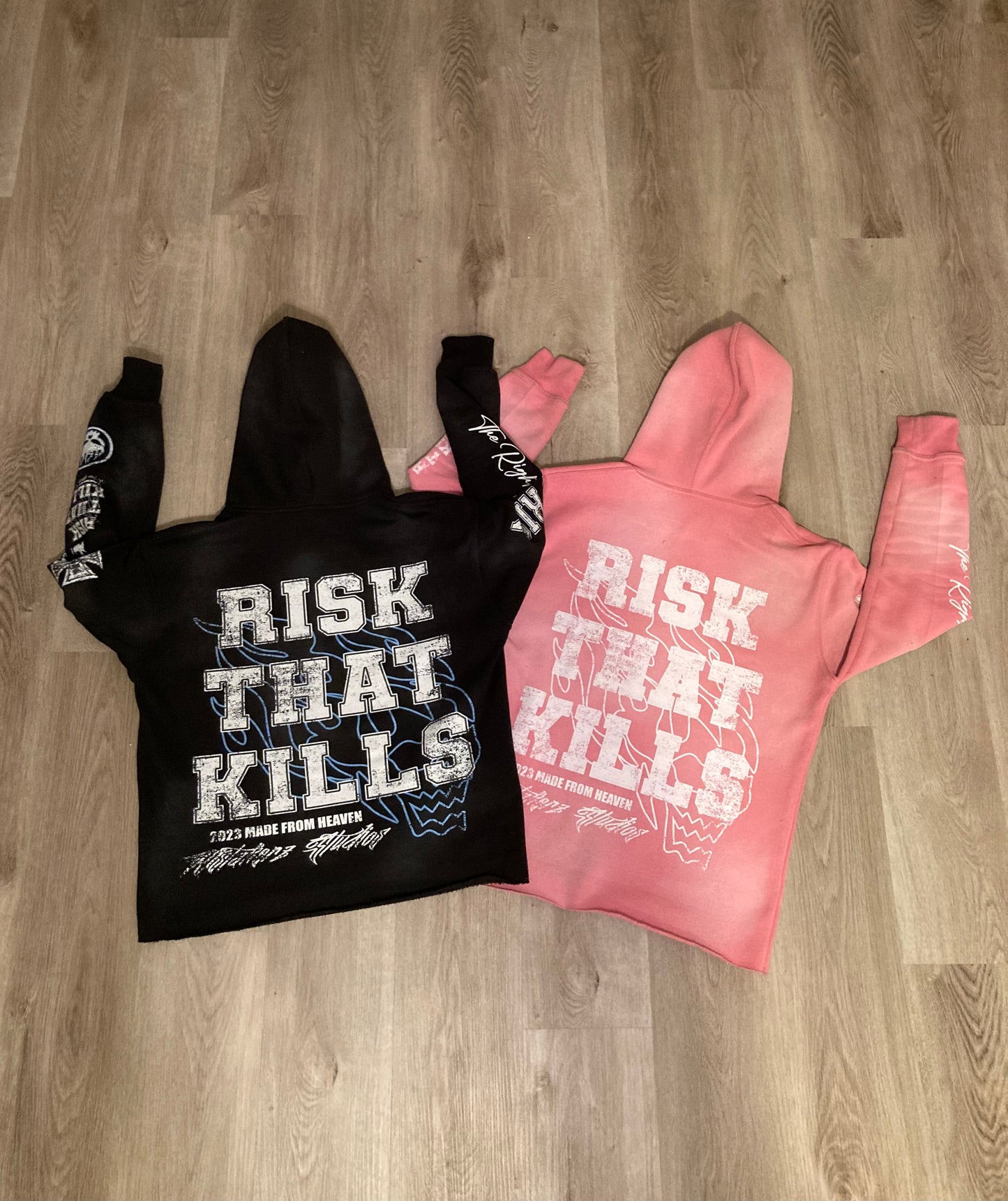 “RISK THAT KILLS” Cropped Hoodie